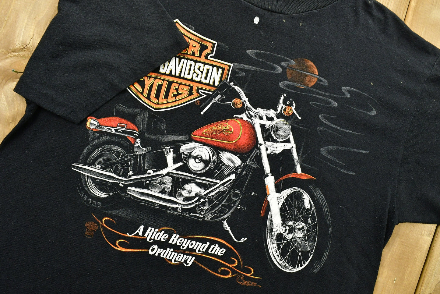 Vintage 1986 Harley Davidson Motorcycles T-Shirt / Single Stitch / Made In USA / 90s Graphic / Biker / Vintage Tee