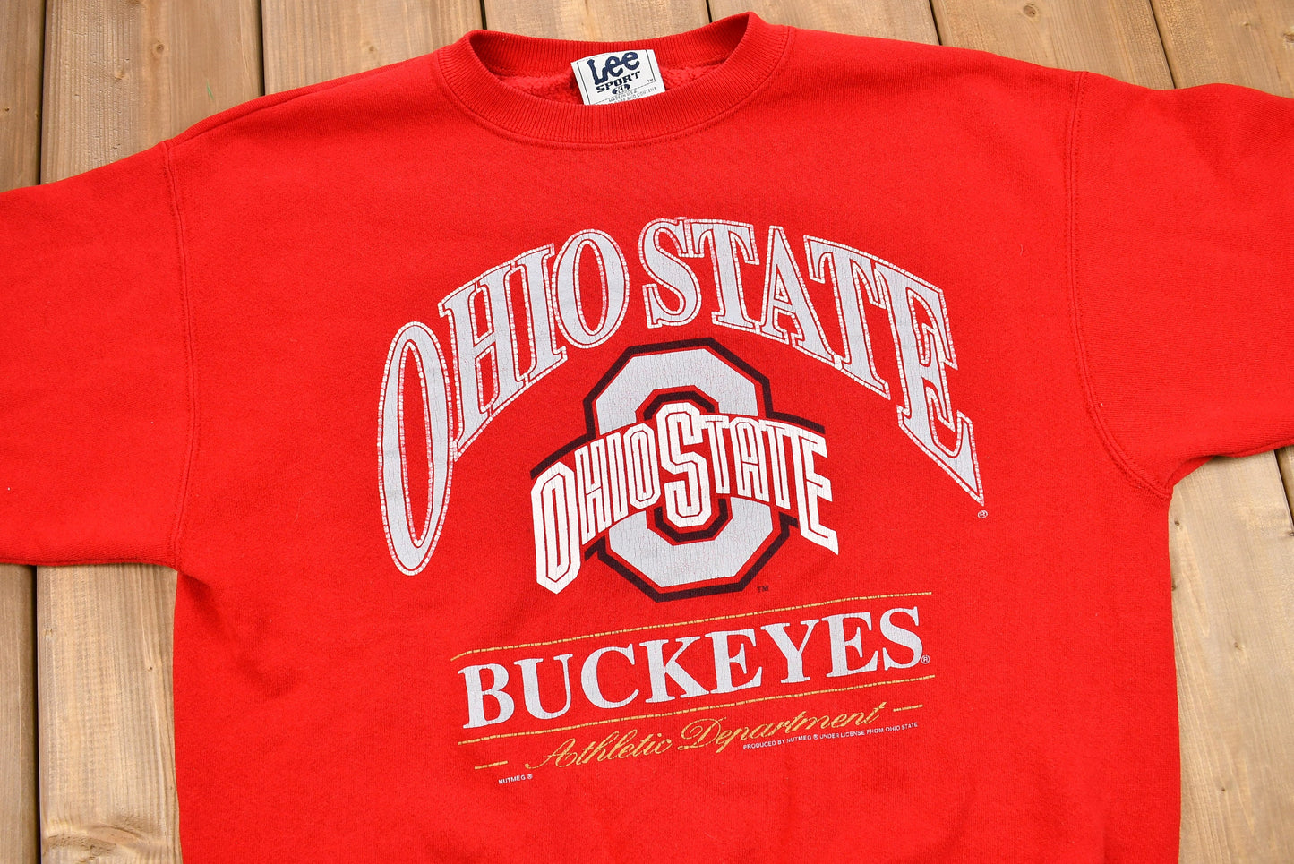 Vintage 1990s Ohio State Buckeyes Graphic Crewneck Sweatshirt / NCAA Sweatshirt / Vintage Sportswear / Athleisure / Made in USA