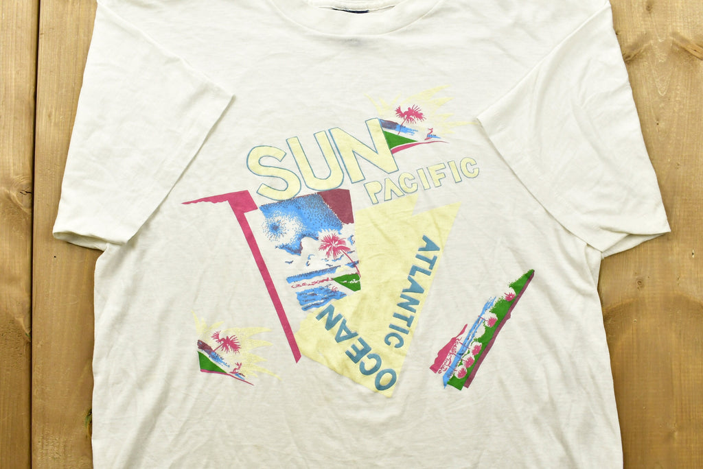 Vintage 1980's Sun Pacific Atlantic Ocean T-Shirt