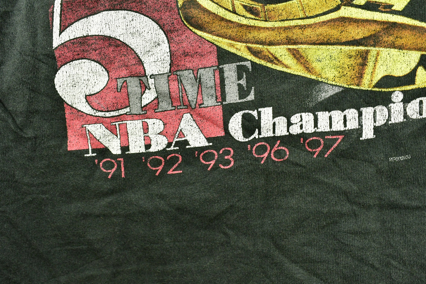 Vintage 1997 ChicagoBulls 5 Time NBA World Champions T-shirt / Single Stitch / Pro Player / Streetwear / Rare Sports Tee / Made In USA