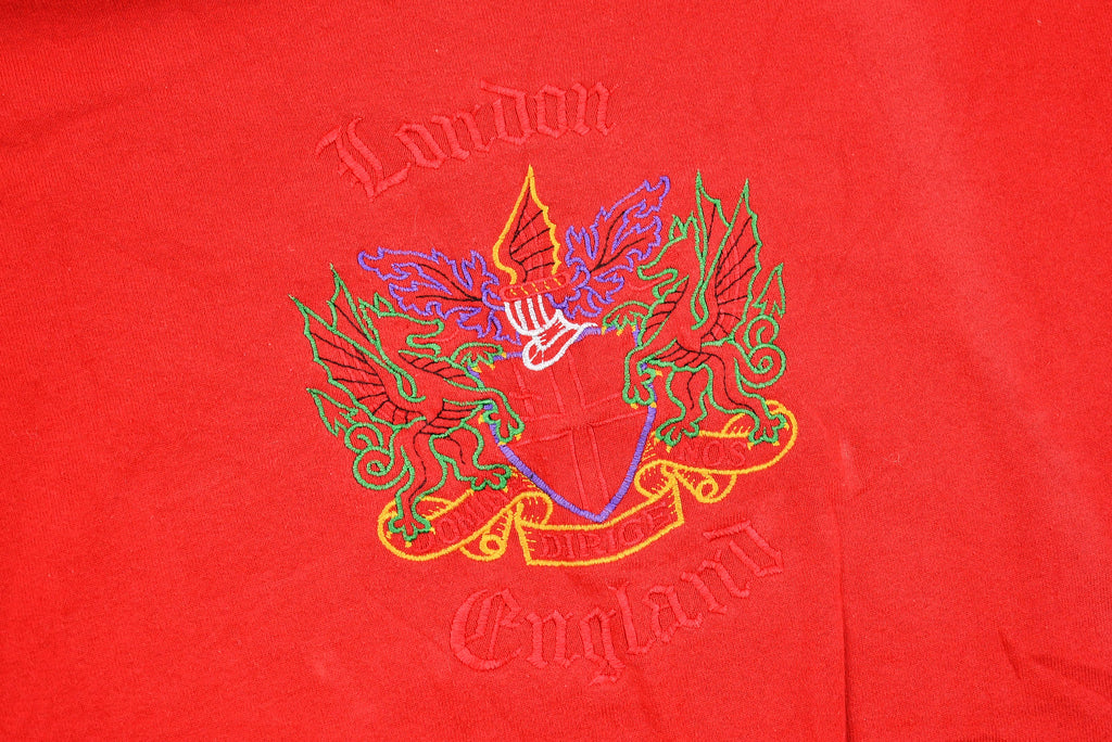 Vintage 1990s London England Embroidered Crewneck Sweatshirt