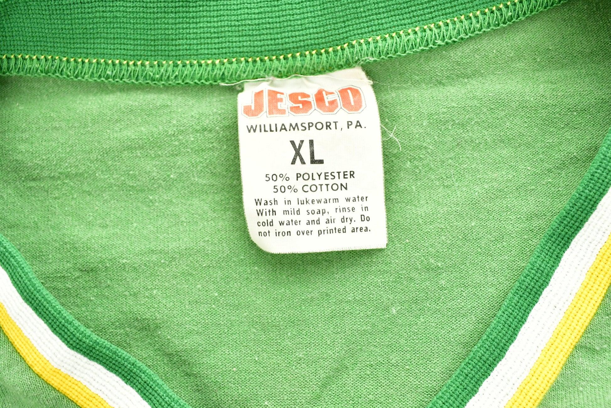 Vintage 1980s University of Quaker State Collegiate Ringer T-Shirt