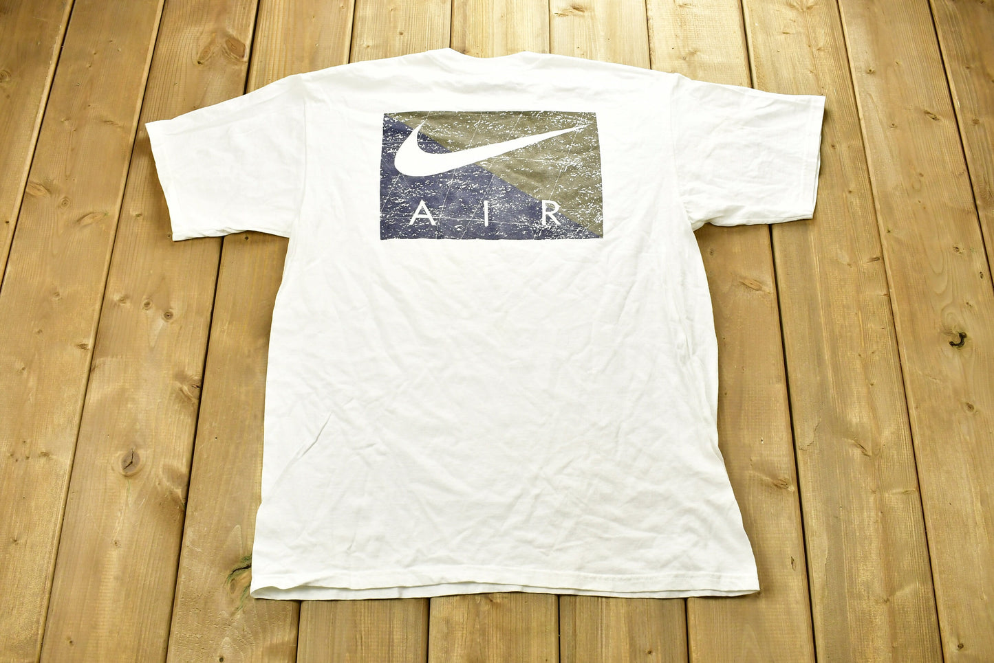 Vintage 1990s Nike Air Graphic T-Shirt / 90s / Streetwear / Vintage Athleisure / Nike White Tag / Brand and  Logo / 90's Nike