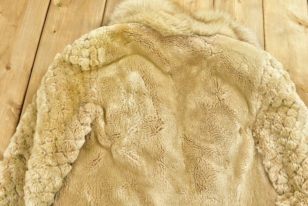 Vintage 1970's Sheered Silver Fox Fur Coat