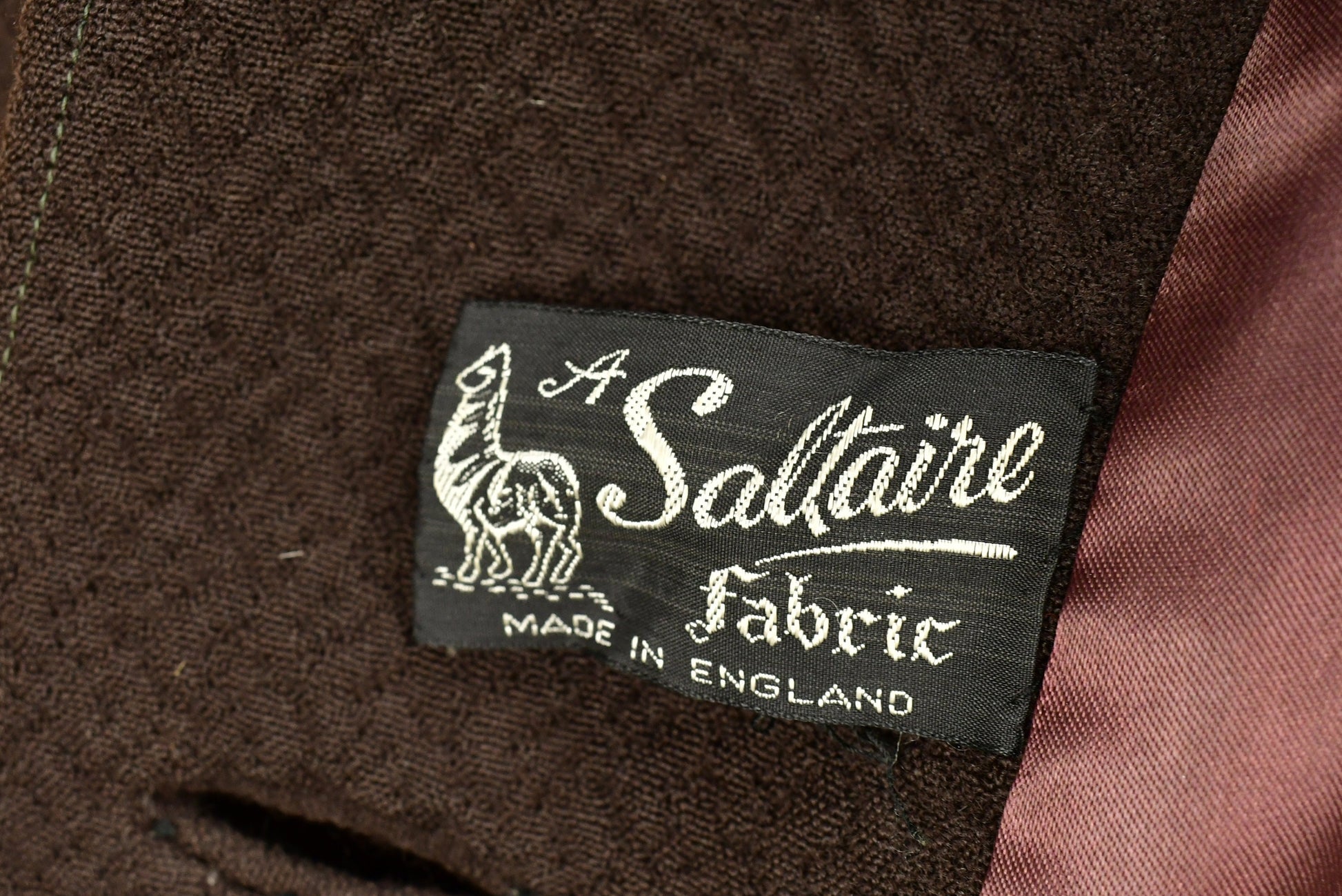 Vintage 1960's A Saltaire Fabric Mink Fur Collar Coat