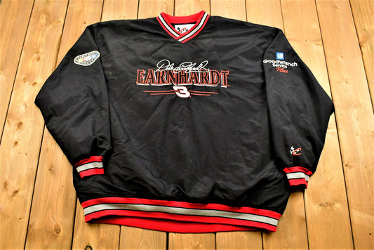 Vintage 90's Dale Earnhardt Nascar Windbraker / Athleisure Sportswear / Streetwear Fashion / Automotive Apparel / Patchwork