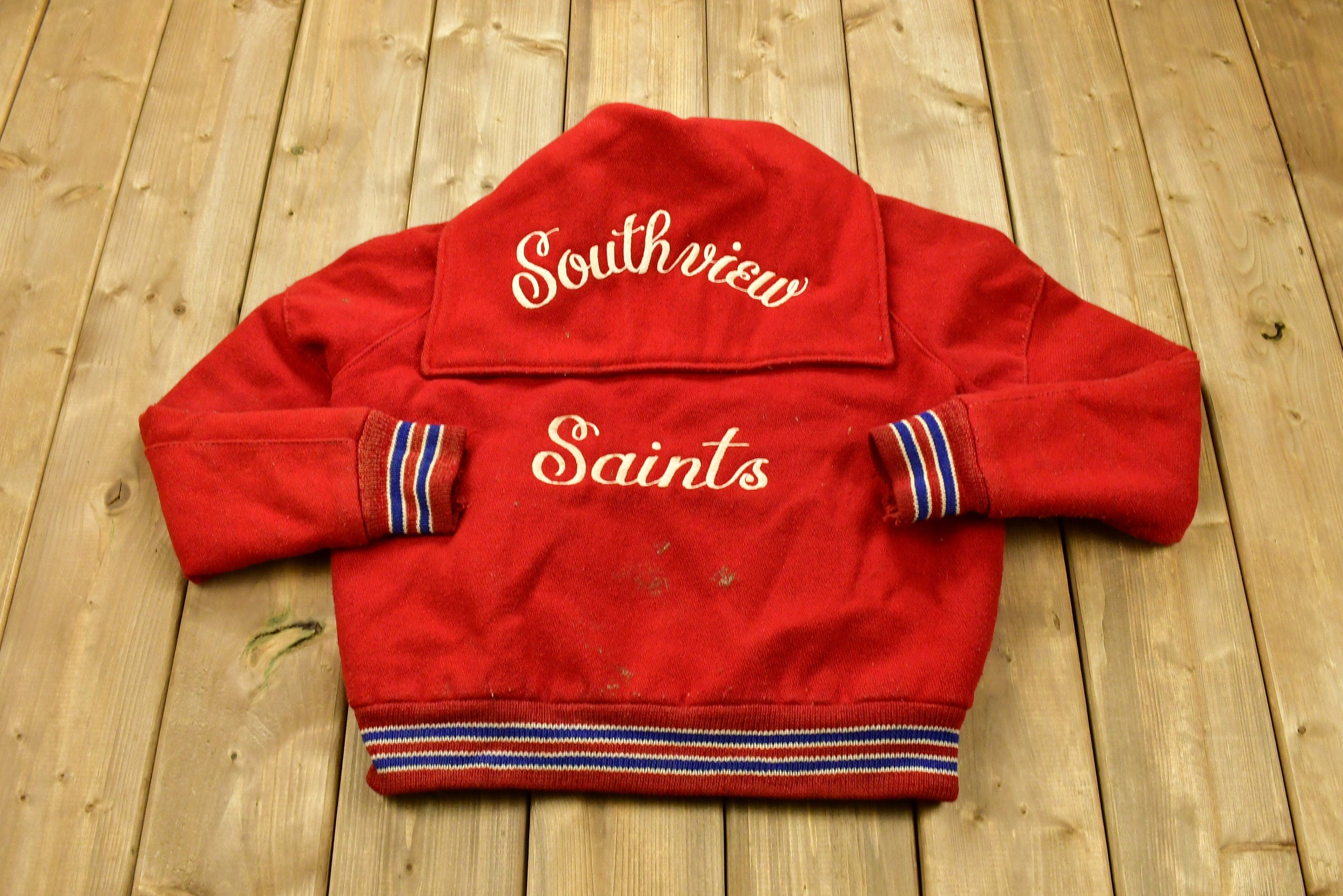 Vintage 1960s Southview Saints Delong Varsity Jacket