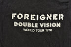 Vintage 1978 Foreigner Double Vision World Tour Band T-shirt