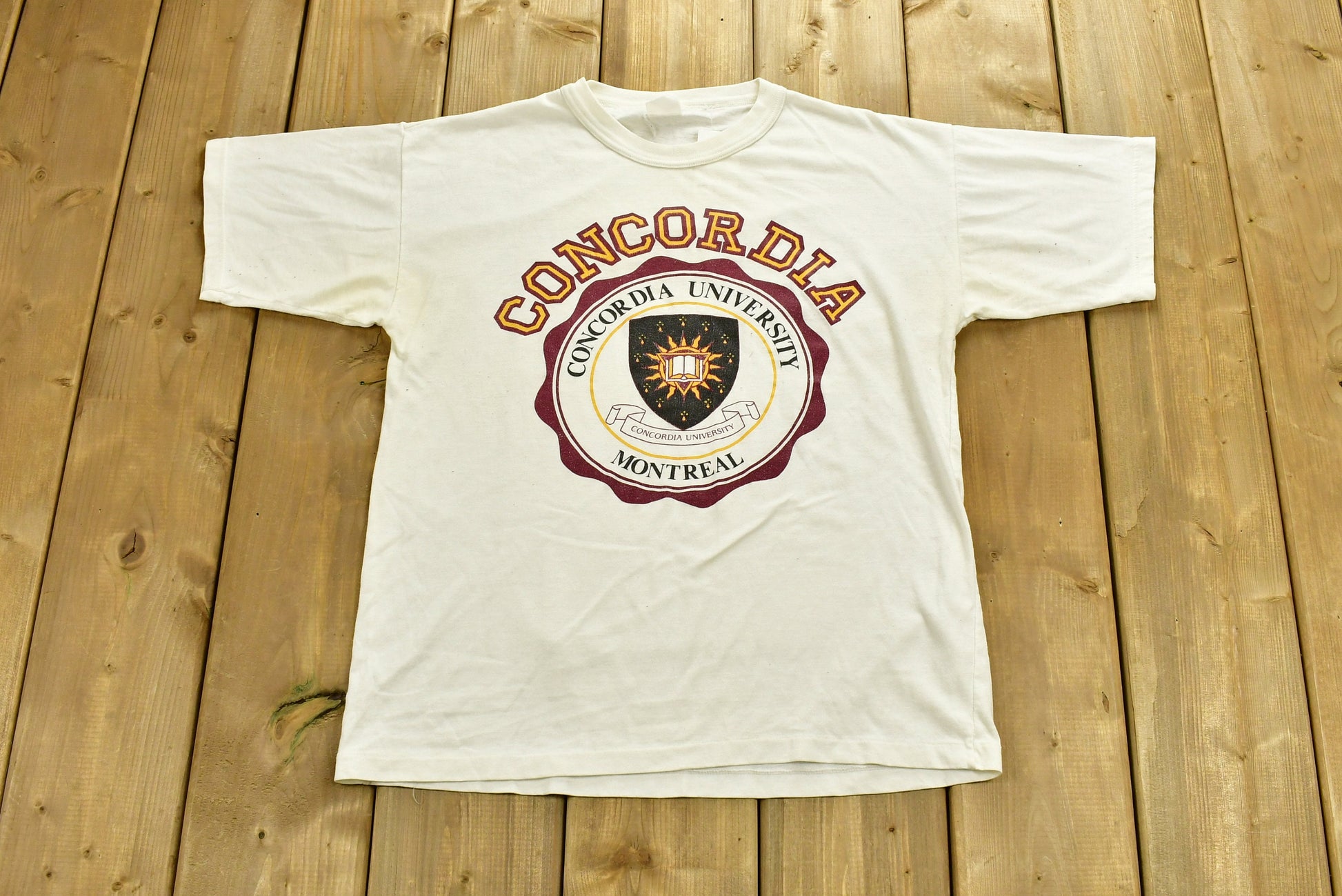 Vintage 1980s University of Concordia Collegiate T-Shirt