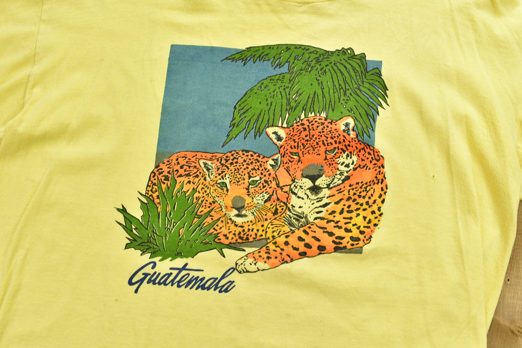 Vintage 1980s Guatemala Panther Graphic T-Shirt