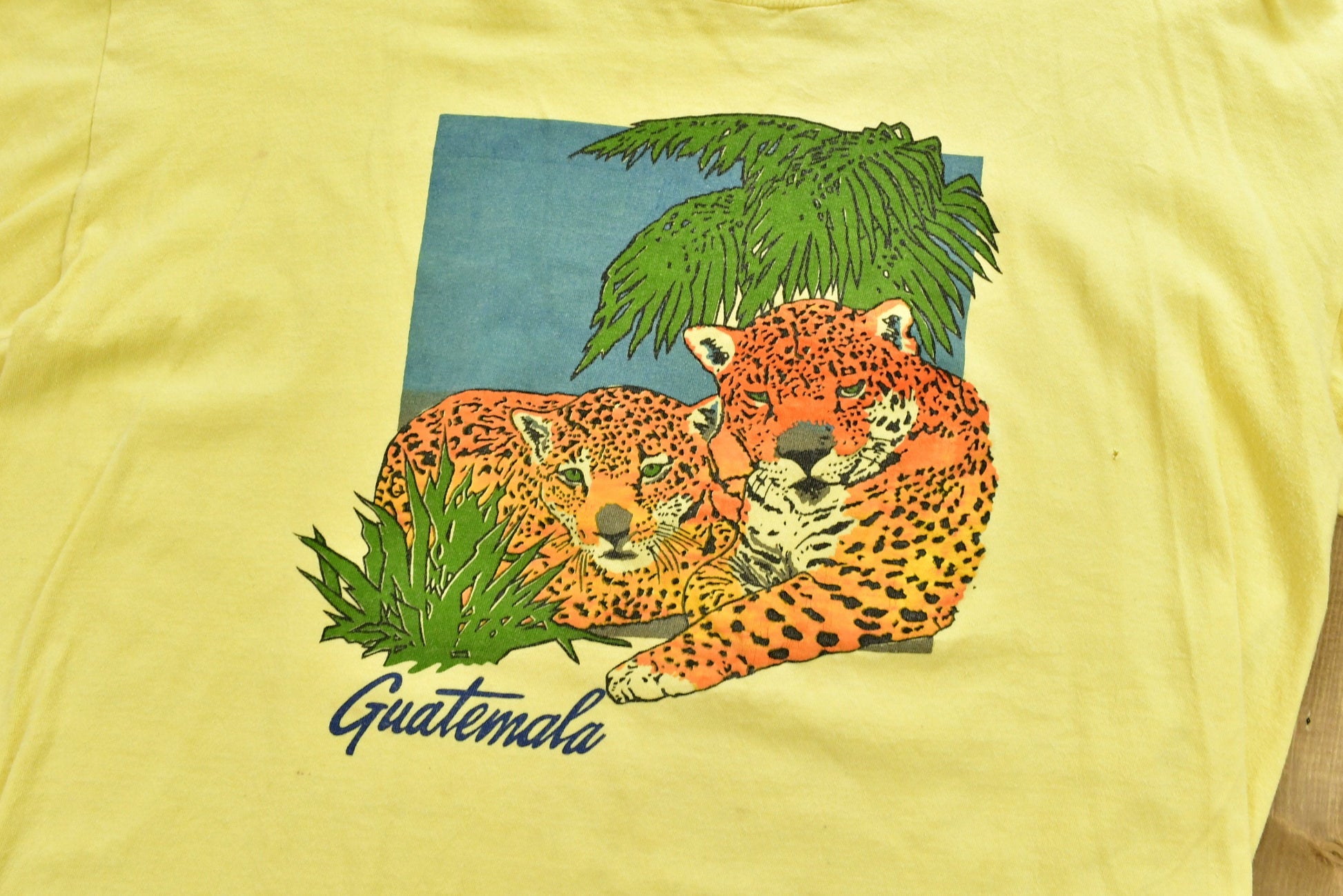 Vintage 1980s Guatemala Panther Graphic T-Shirt