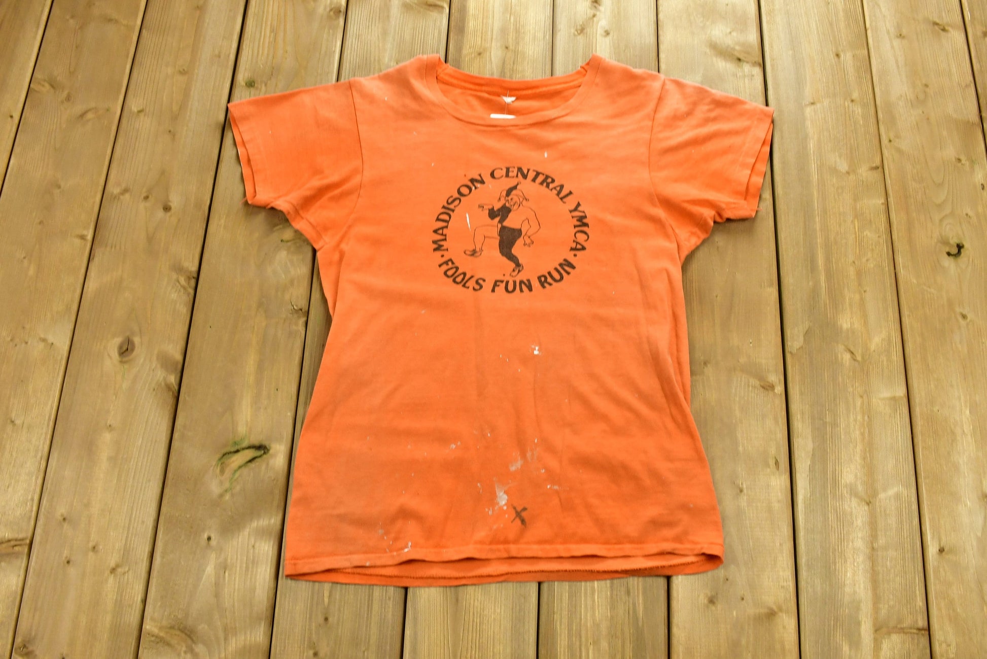 Vintage 1980s Madison Central YMCA Fools Fun Run T-Shirt