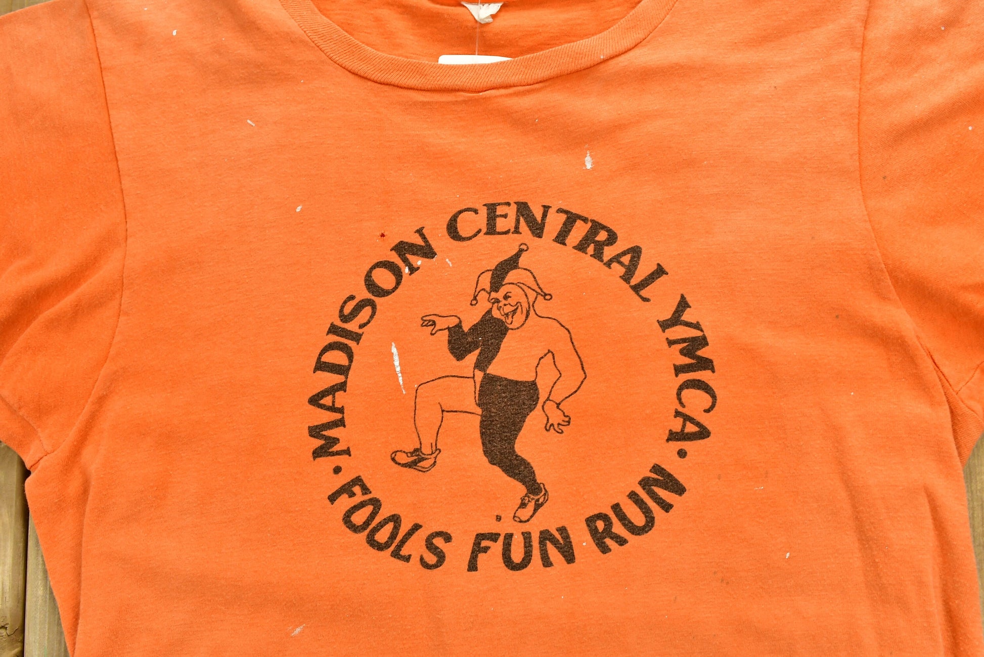 Vintage 1980s Madison Central YMCA Fools Fun Run T-Shirt