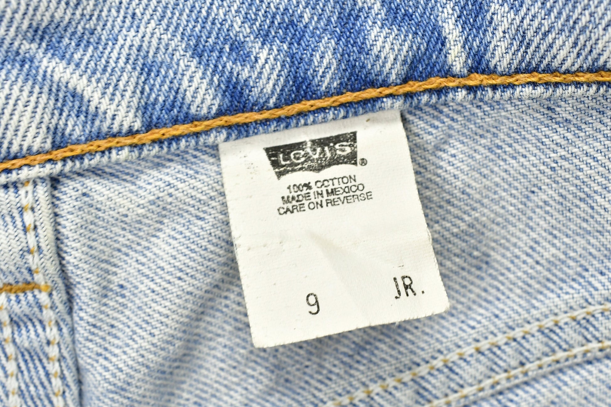 Vintage 1990s Levi's Red Tab Laced Women's Jean Short Shorts Size 9 Jr