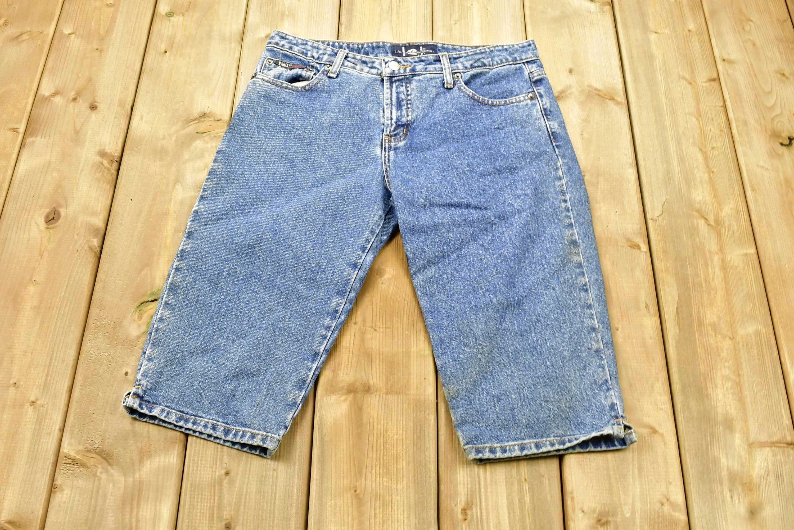 Vintage 1990s Life Energy Intelligence Women's Jean Shorts Size 9