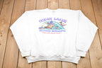 Vintage 1990s Ocean Lakes Wave Riders Surfing Crewneck Sweatshirt