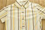 Vintage 1980's Half Button Up Collared T-Shirt