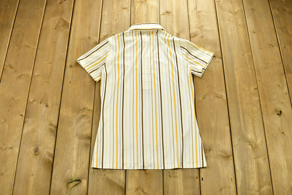 Vintage 1980's Half Button Up Collared T-Shirt