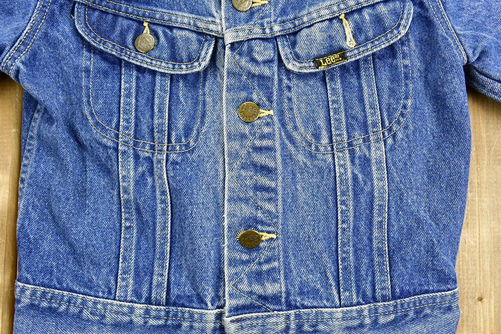 Vintage 1970s Lee Storm Riders Denim Kids Jean Jacket