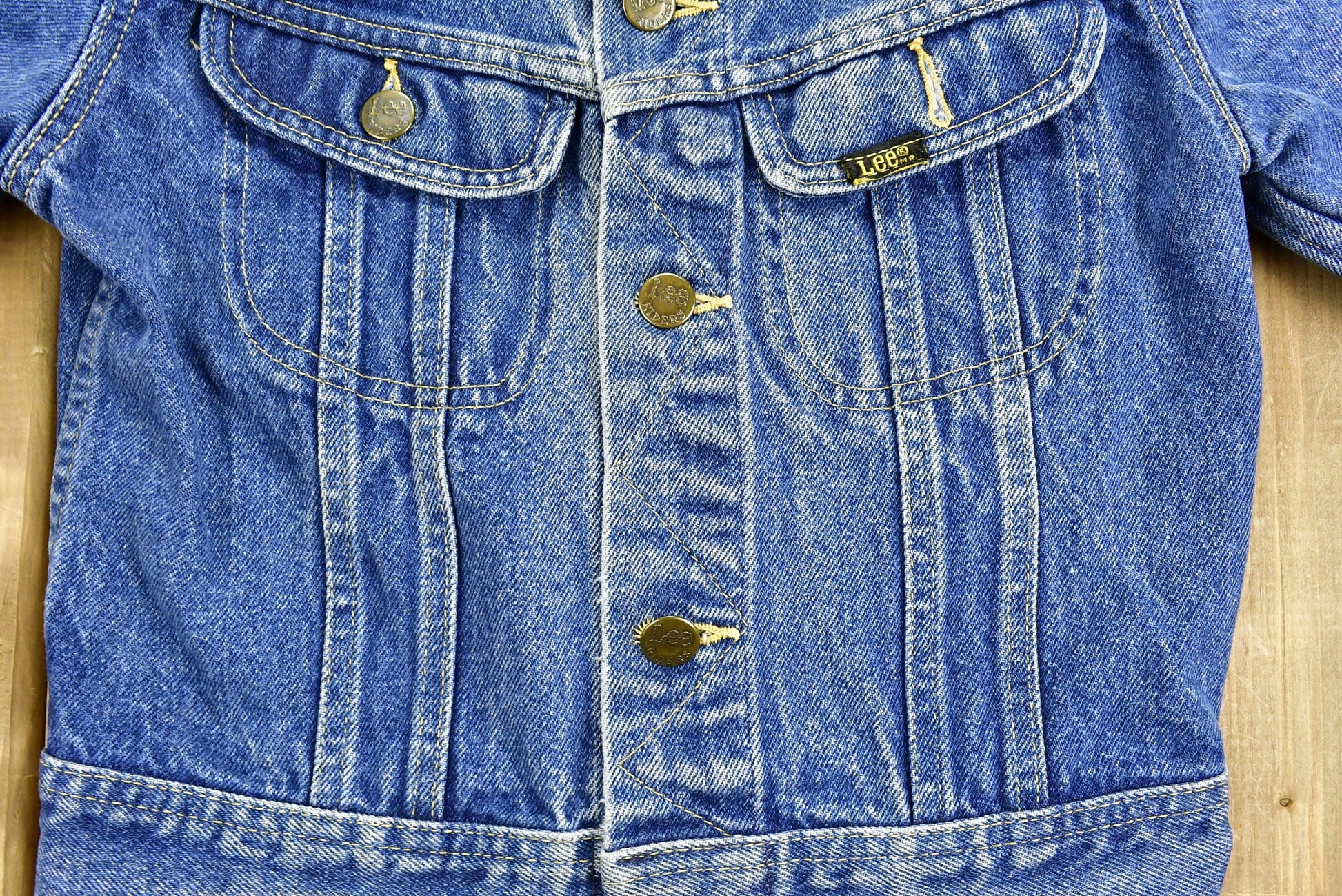 Vintage 1970s Lee Storm Riders Denim Kids Jean Jacket