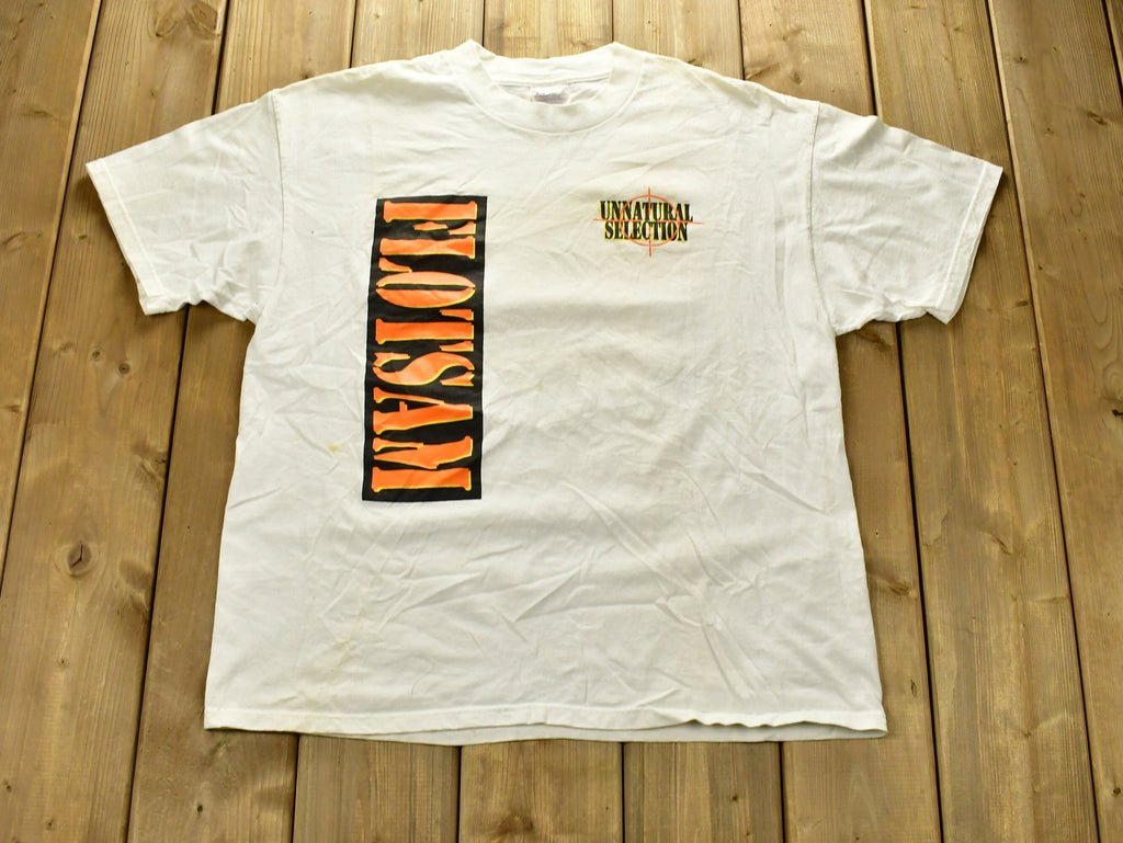 Vintage 1999 Flotsam Unnatural Selection Unnatural Tour Band T-shirt