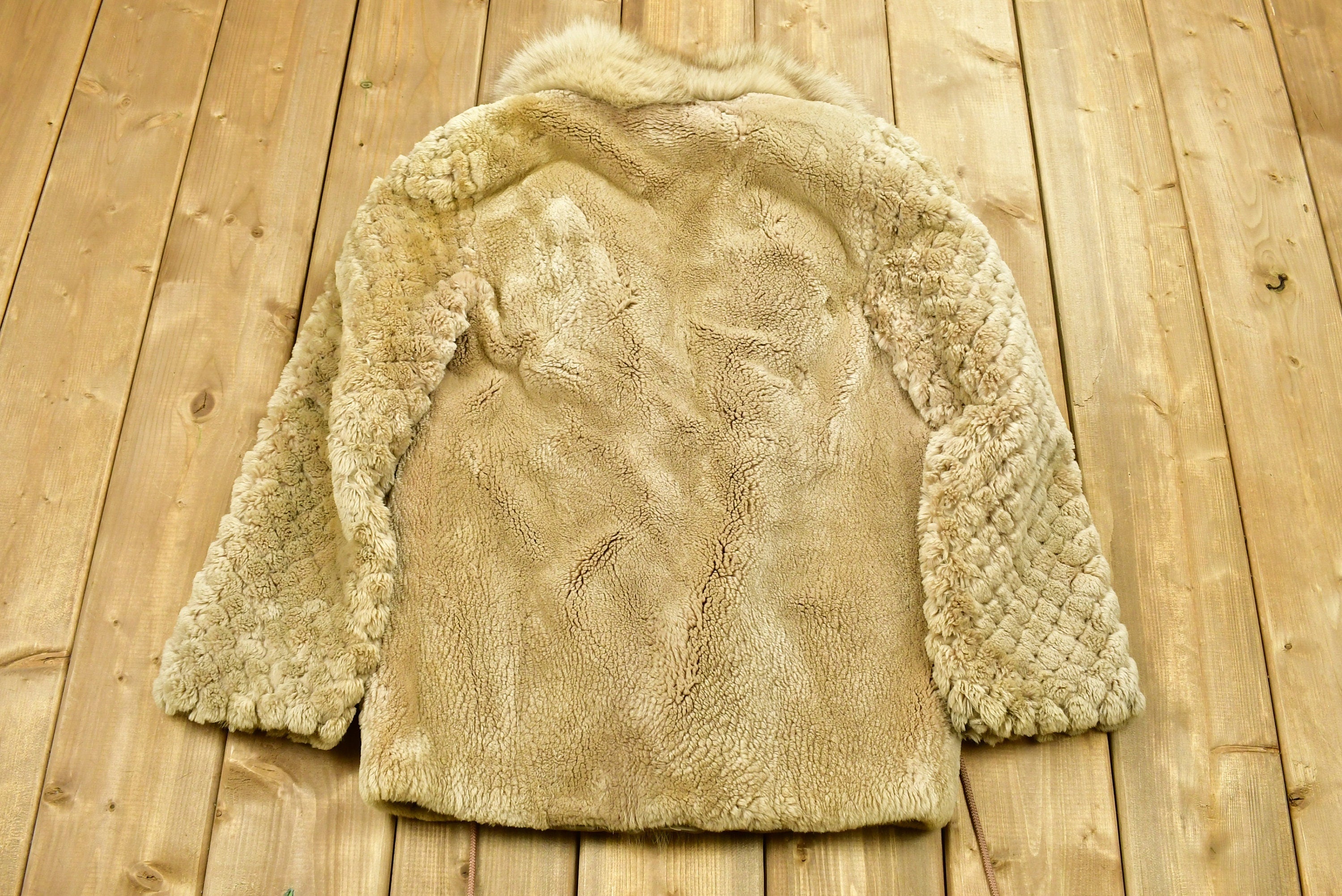 Vintage 1970's Sheered Silver Fox Fur Coat