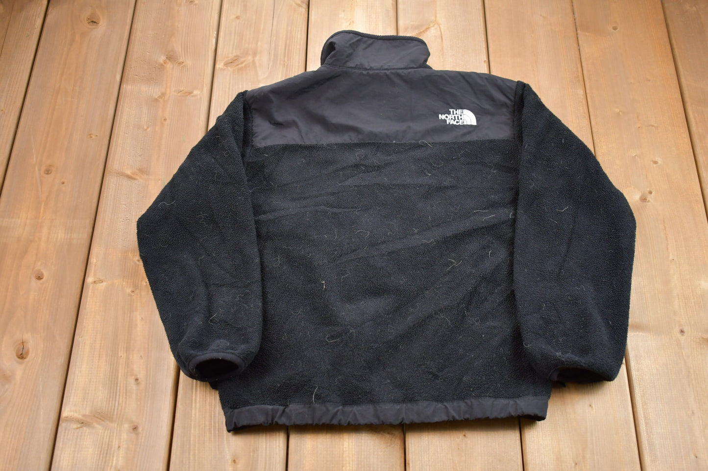 Vintage 1990s youth The North Face Denali Fleece Sweater / Sportswear / 90s Fleece / Streetwear / Athleisure / Hiking / 90s TNF Full Zip