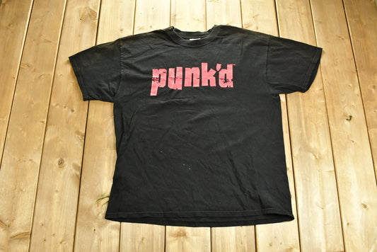 Vintage 2000 MTV Television Punk'd Promo T-shirt / Vintage TV Promo T Shirt / Y2K / Rare Vintage / Vintage T-Shirt / Premium Vintage