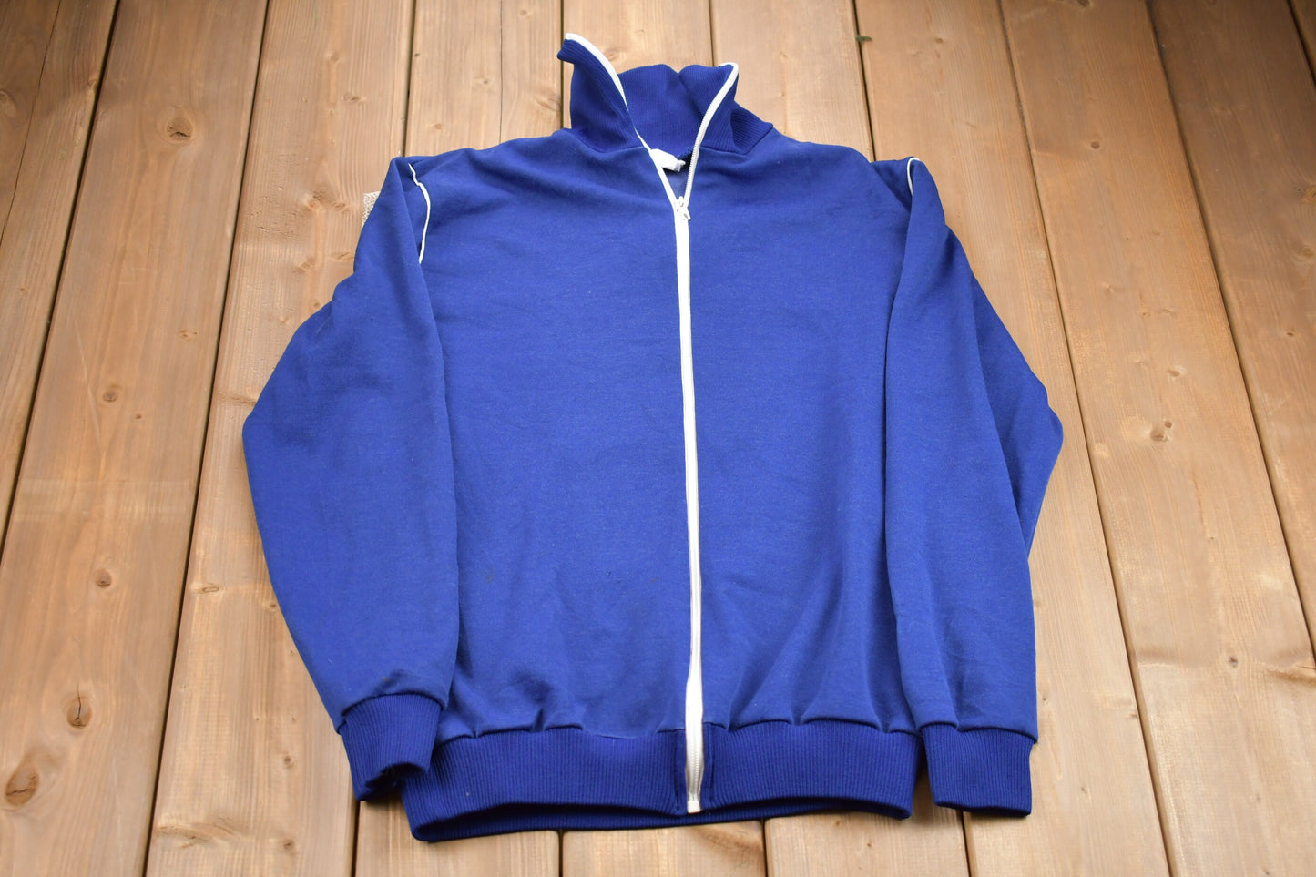 Vintage 1990s Full Zip Lined Sweatshirt / 90s Full Zip / Souvenir / Athleisure / Streetwear / 80s Full Zip Sweater