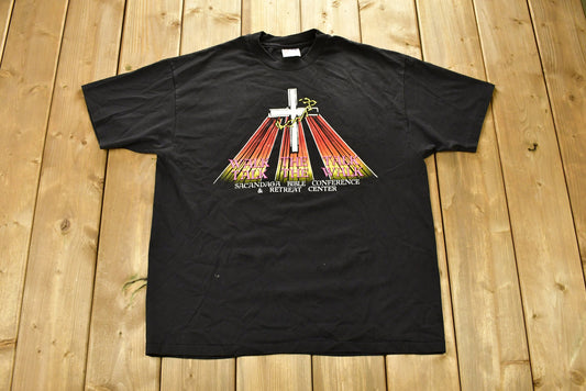 Vintage 1990s Sacandaga Bible Conference & Retreat Center T-Shirt / Religious T Shirt / Streetwear / Retro / Single Stitch / Made In USA