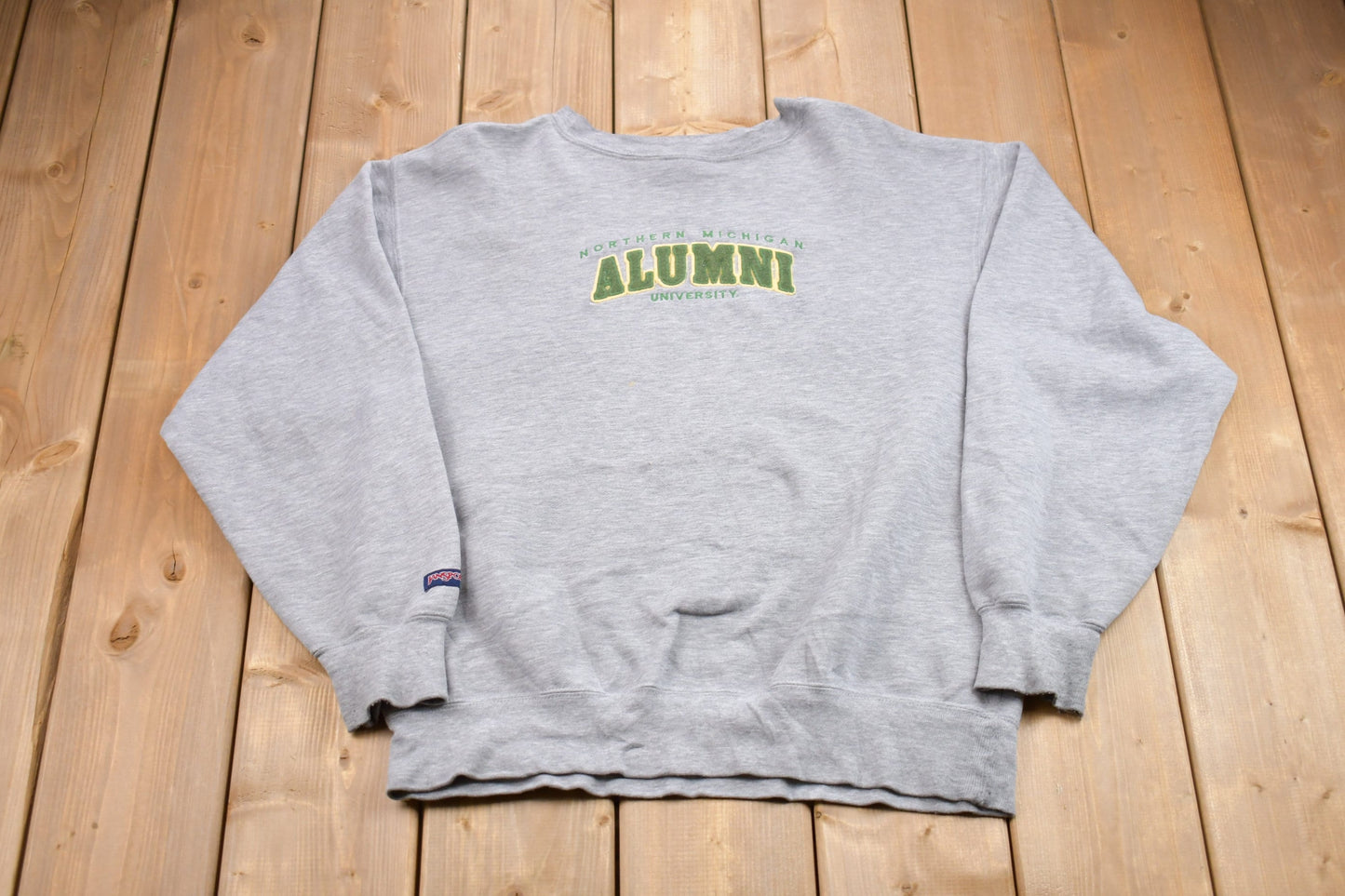 Vintage 1990s Jan Sport University of Northern Michigan Alumni Collegiate Crewneck / Sweatshirt / Embroidered / NCAA Sweatshirt / Sportswear