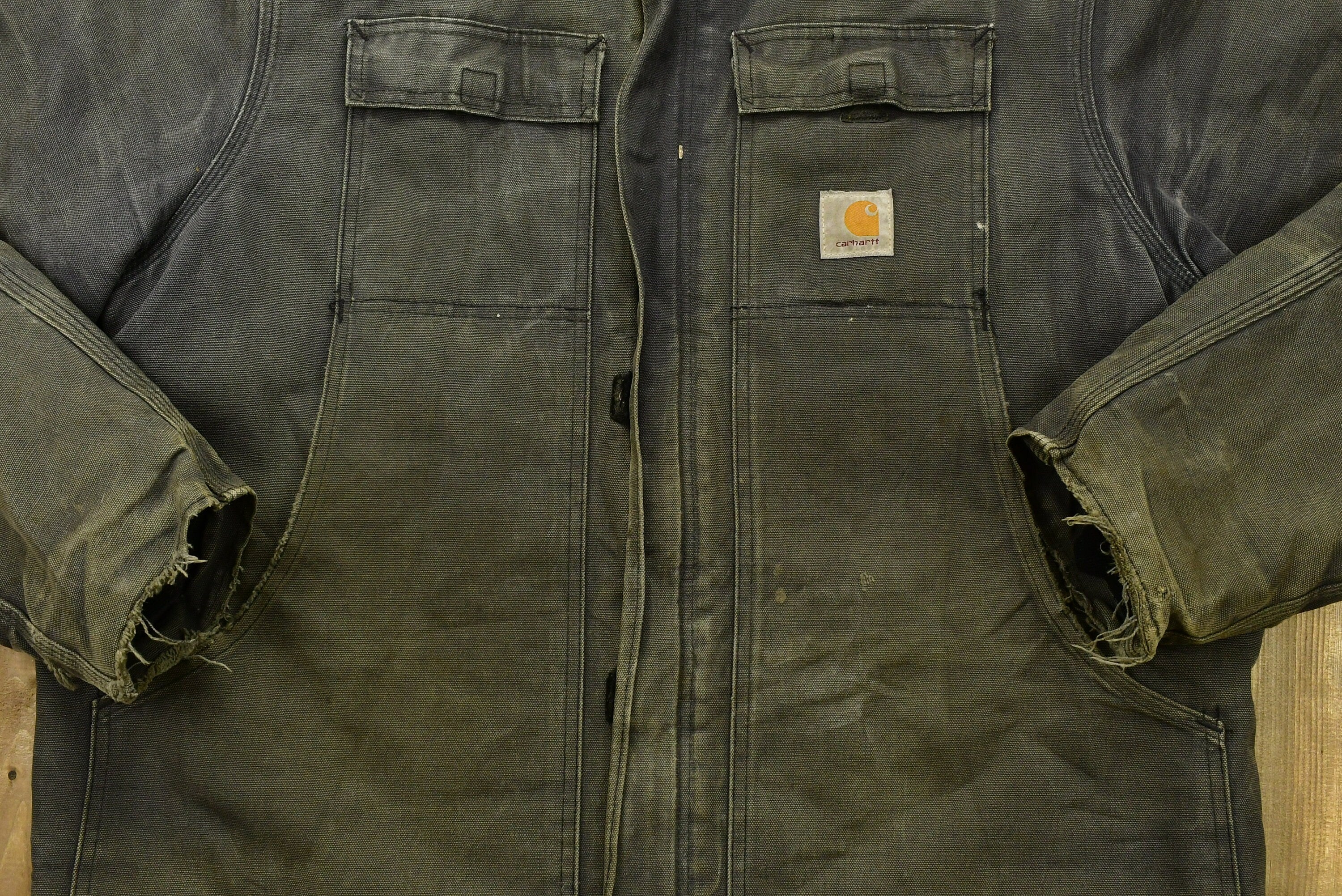 Vintage 1980s Carhartt Chore Coat Hooded