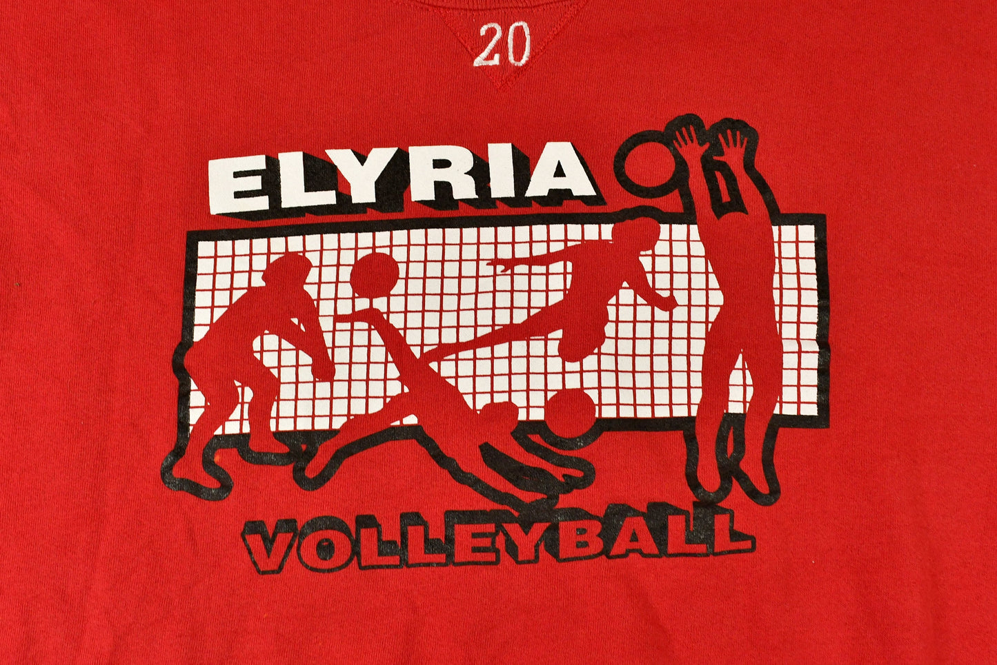 Vintage 1990s  Elyria Volleyball Russell Athletics Crewneck Sweatshirt / 90s Crewneck / Souvenir / Athleisure / Streetwear / Made In USA