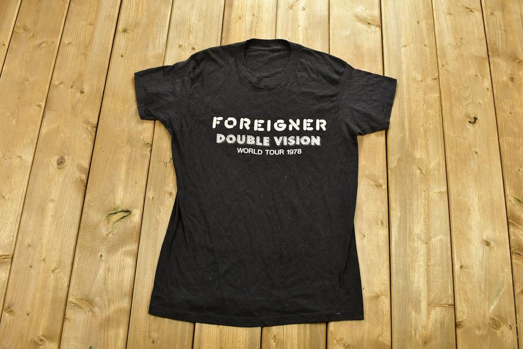 Vintage 1978 Foreigner Double Vision World Tour Band T-shirt