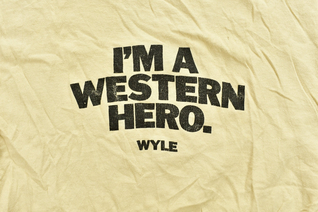 Vintage 1980s Wyle "I'm A Western Hero" T-shirt