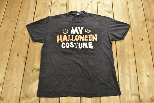 Vintage 1988 "My Halloween Costume" T-Shirt / Halloween Graphic / 80s / 90s / Streetwear / Retro Style / Single Stitch / Made In USA