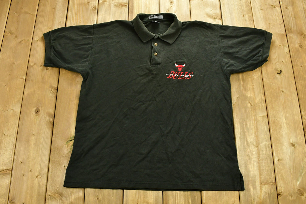Vintage 1990s Chicago Bulls Pro Player Polo T-Shirt