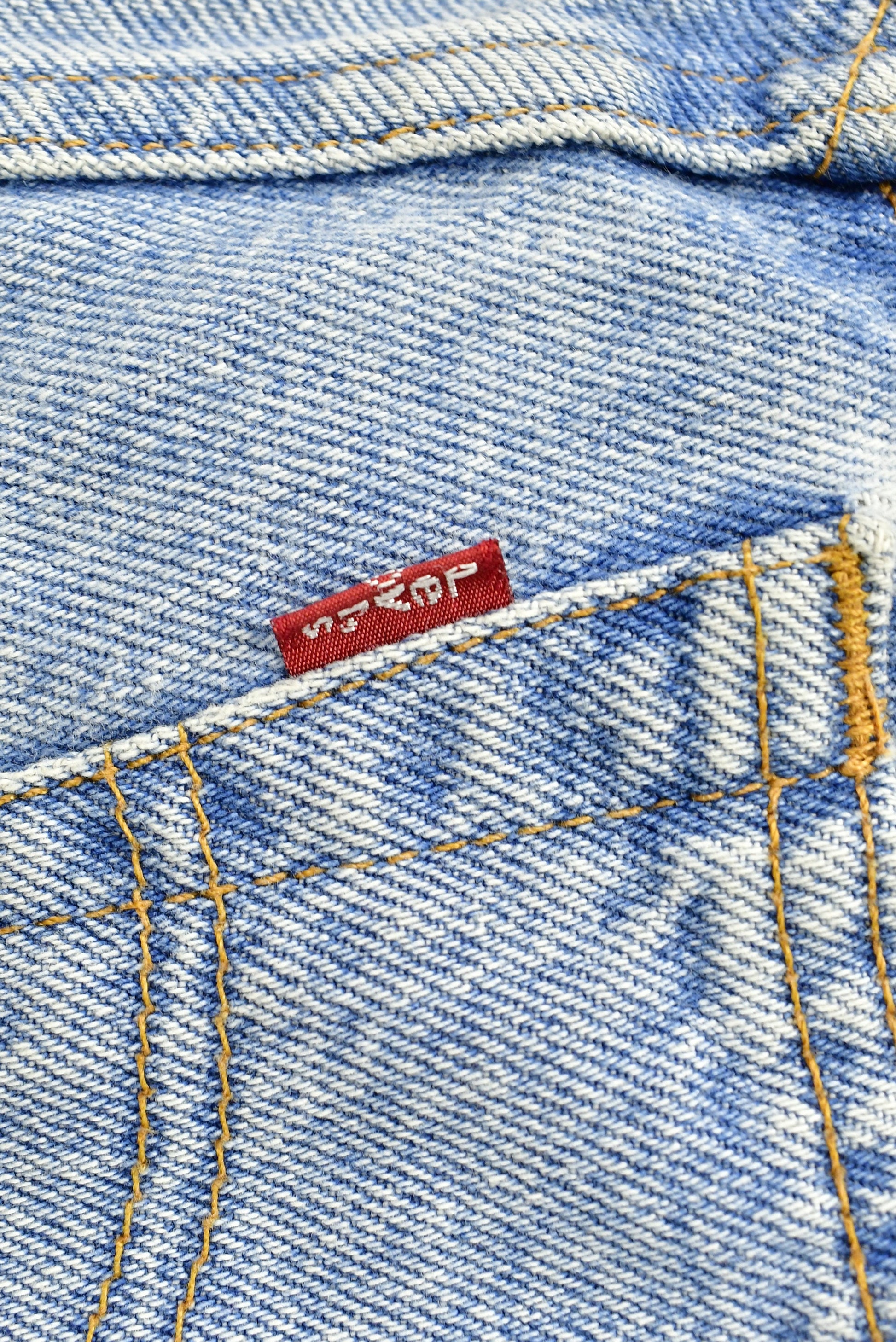 Vintage 1990s Levi's Red Tab Laced Women's Jean Short Shorts Size 9 Jr