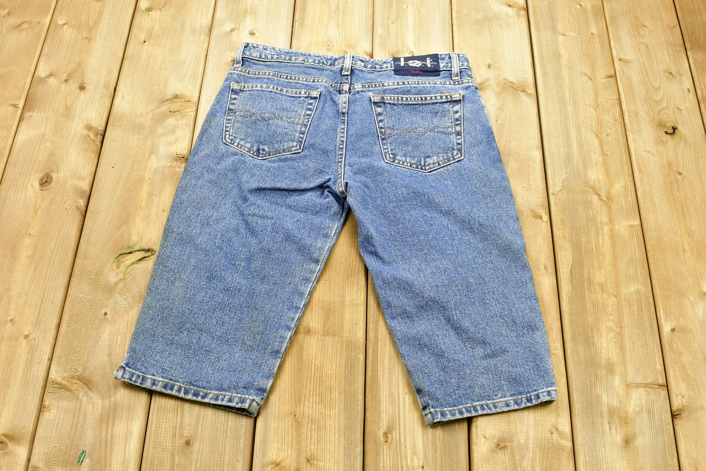 Vintage 1990s Life Energy Intelligence Women's Jean Shorts Size 9