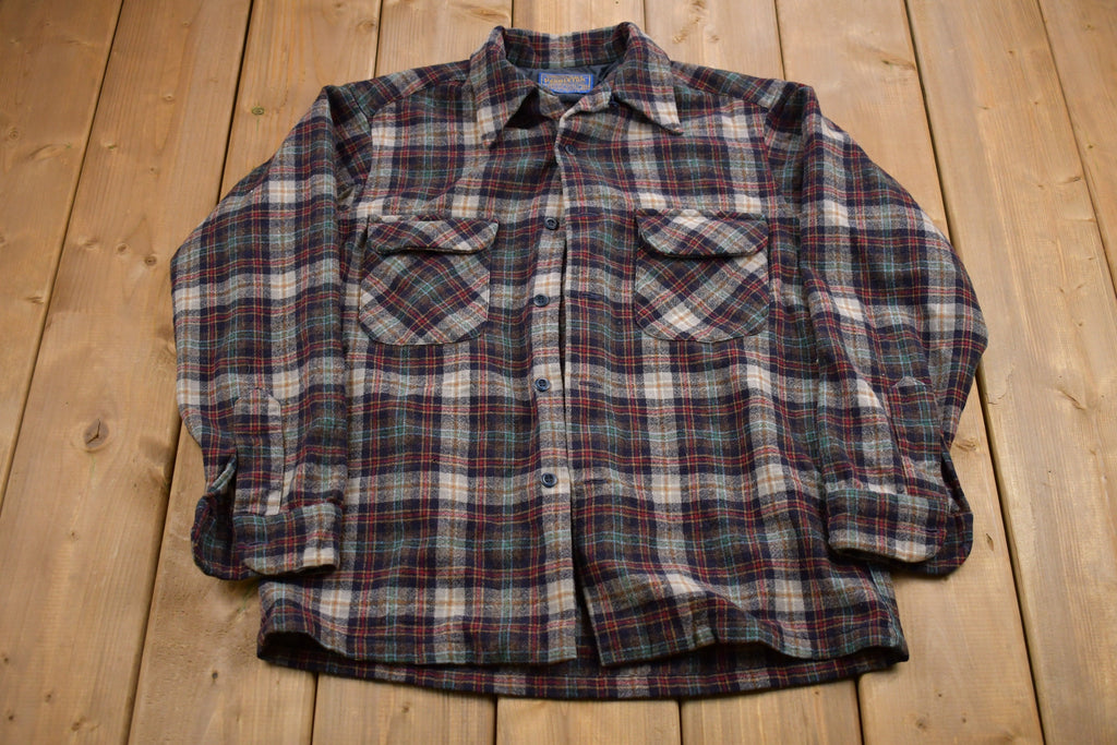 Vintage 1960s Pendleton Pure Wool Button Up Shirt