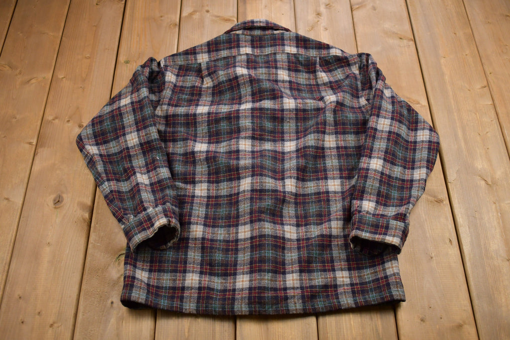 Vintage 1960s Pendleton Pure Wool Button Up Shirt