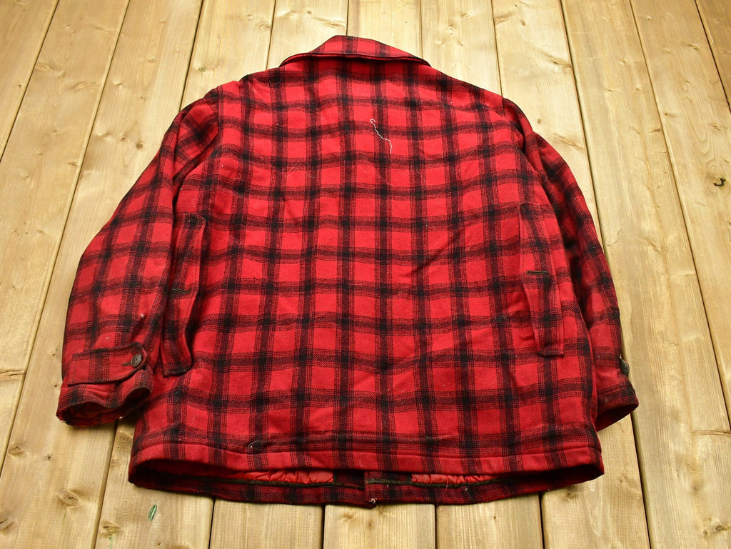 Vintage 1950s Woolrich Buffalo Plaid Wool Hunting Jacket