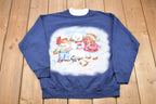 Vintage 1990s Nutcracker Cute Bear Snowman Christmas Sweater , 90s Holiday Crewneck , Winter Wear , Festive Graphic Print