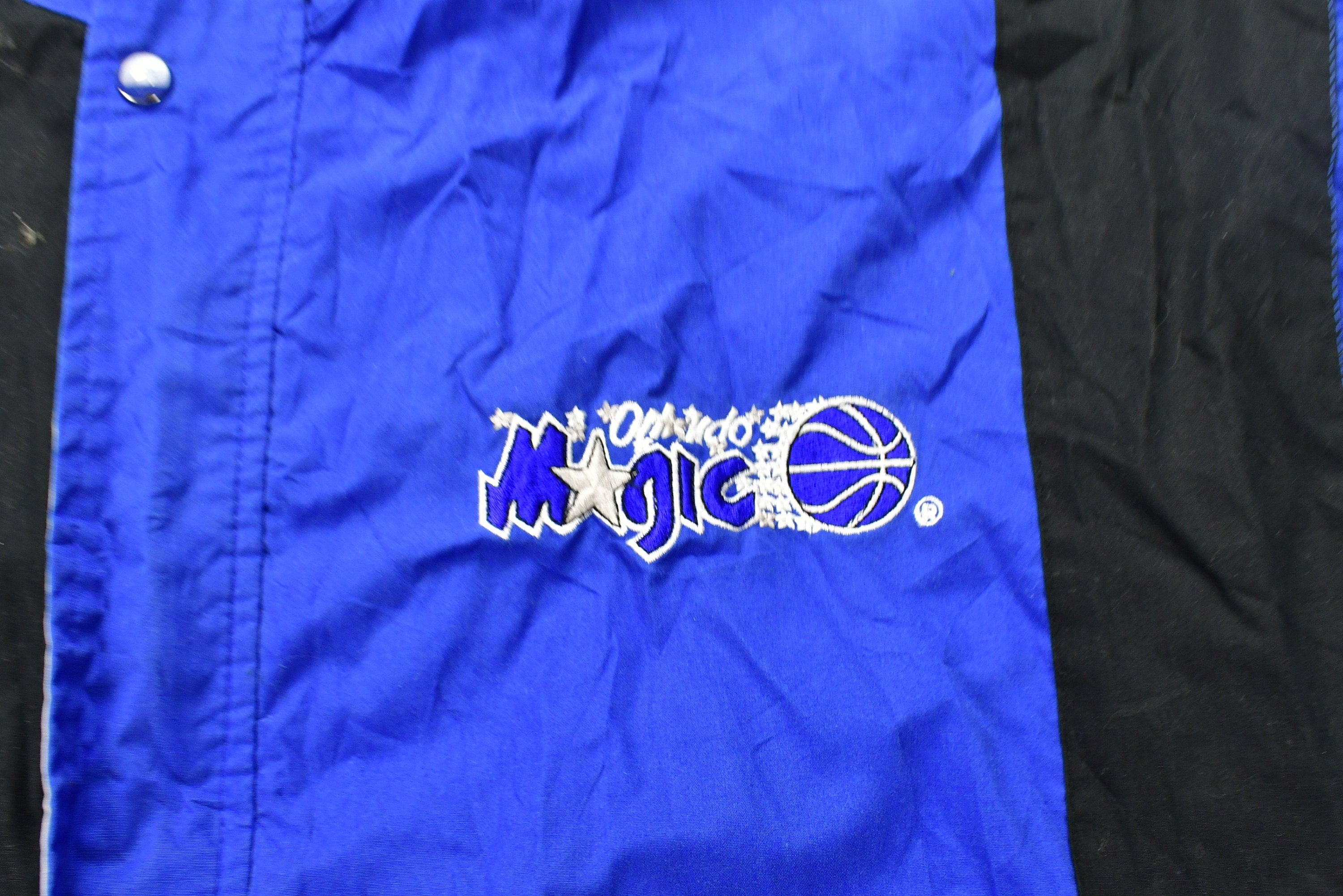 Vintage 1990s Orlando Magic NBA Color Block Starter Windbreaker Jacket