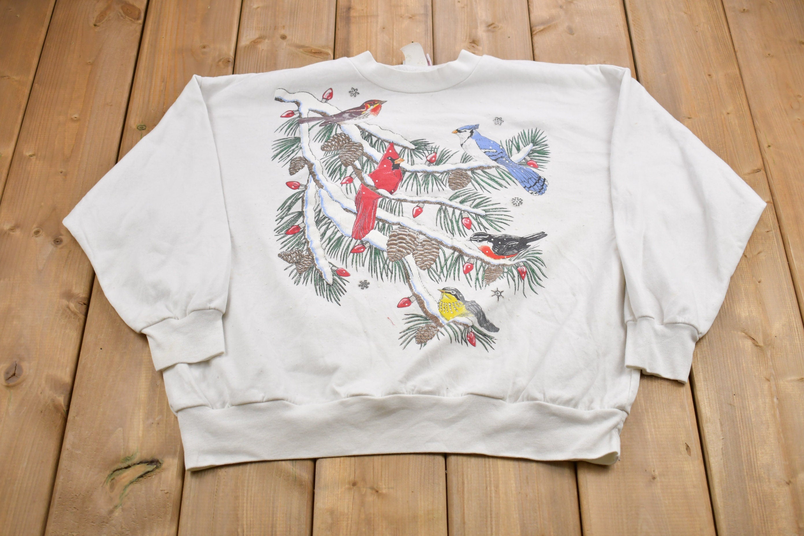 Vintage 1990s Nutcracker Bird Holiday Graphic Crewneck Sweatshirt , 90s Crewneck , Souvenir , Athleisure , Streetwear , Bird Graphic