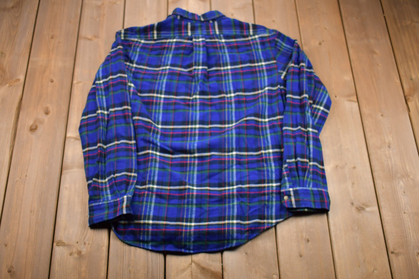 Vintage 1990s Ralph Lauren Plaid Button Up Shirt / 1990's Button Up / Vintage Flannel / Casual Wear / Workwear / Pattern Button Up