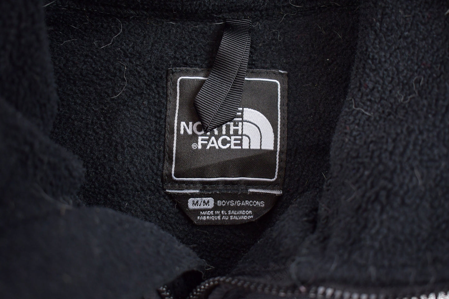 Vintage 1990s youth The North Face Denali Fleece Sweater / Sportswear / 90s Fleece / Streetwear / Athleisure / Hiking / 90s TNF Full Zip