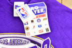 Vintage 1990s Los Angeles Lakers NBA Pro Player Crewneck Sweatshirt NWT