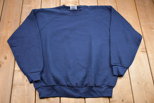 Vintage 1990s Raglan Cut Crewneck Sweatshirt / 90s Crewneck / Souvenir / Athleisure / Streetwear / Fruit Of The Loom