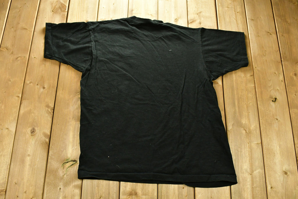 Vintage 1980s Make It With Mushrooms Embroidered Graphic T-Shirt